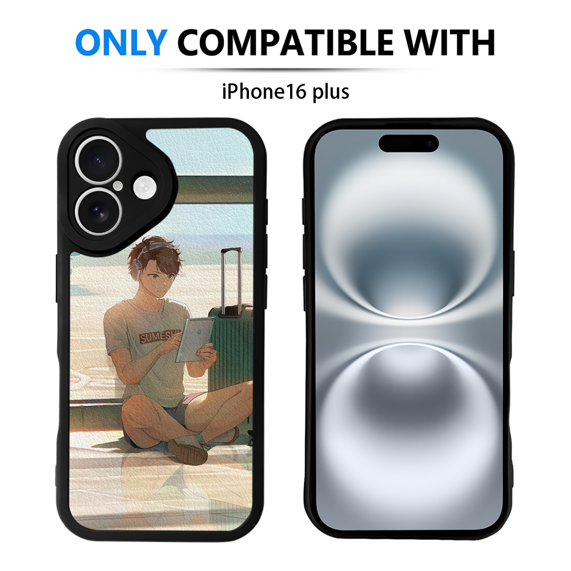 （画像用） ハイキュー!! Haikyu!! 【iPhone 16シリーズ対応】シリコンスマホケース（レザー調） 材質：シリコン